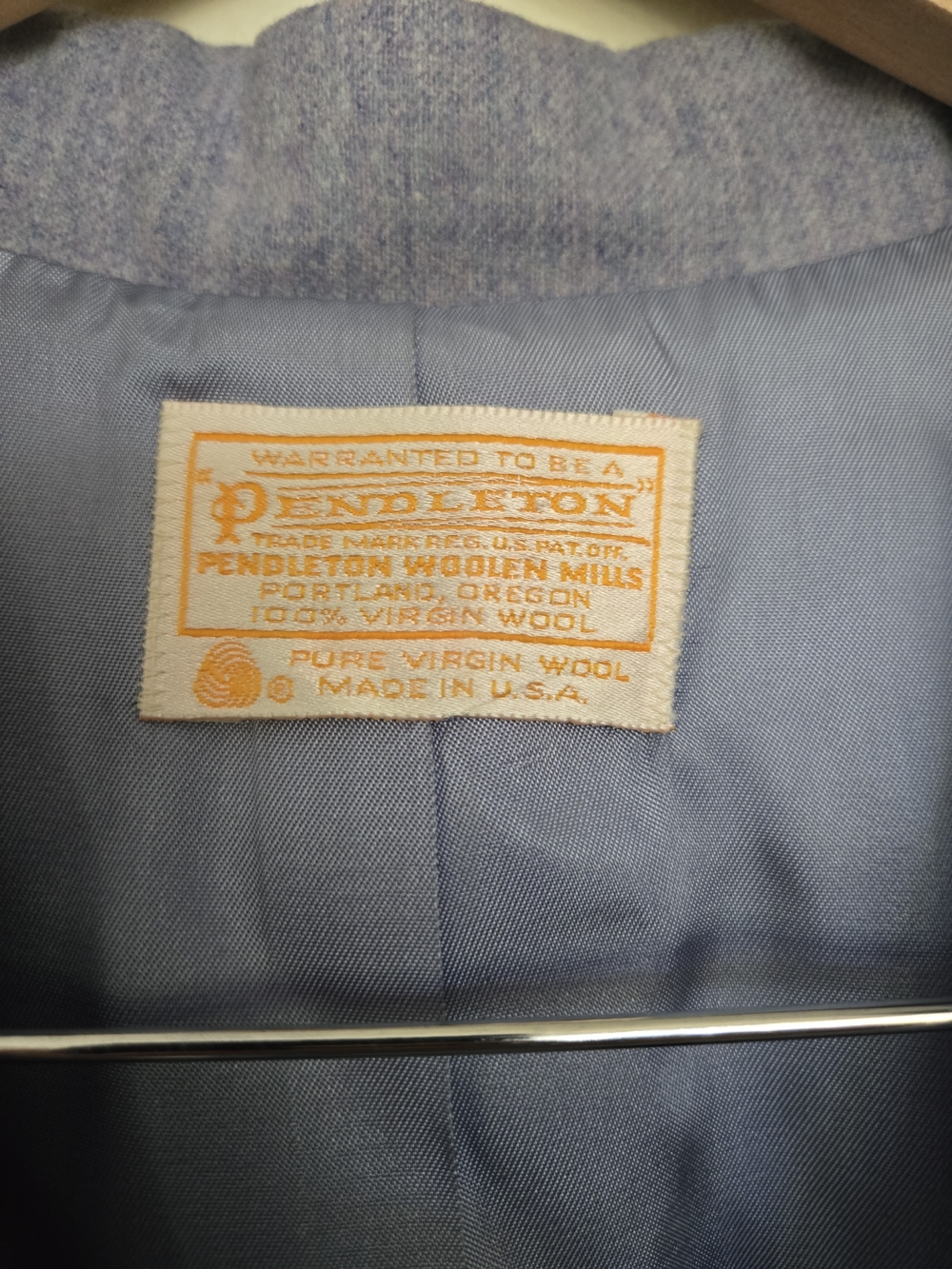 Pendleton Light Blue Tailored Women's Blazer - Picture 3 of 6